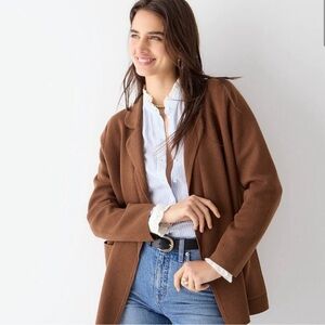 Gray Size Medium JCrew Eloise sweater blazer